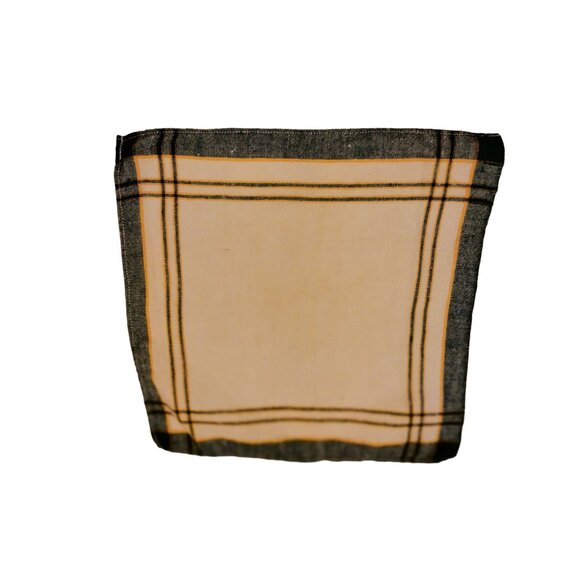 Vintage Blue White Napkin Country Farmhouse 8 inch lot 2 - Picture 5 of 6